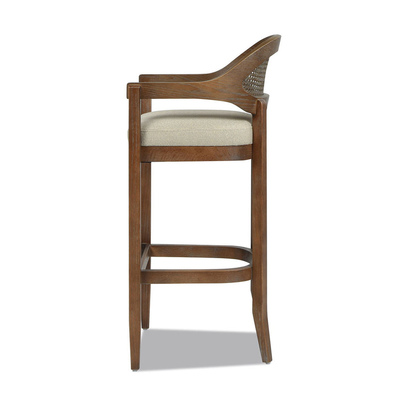 Americana - Mid-Century Modern Cane Back Counter Stool - R&R Furniture Gallery (Fountain Valley, CA)