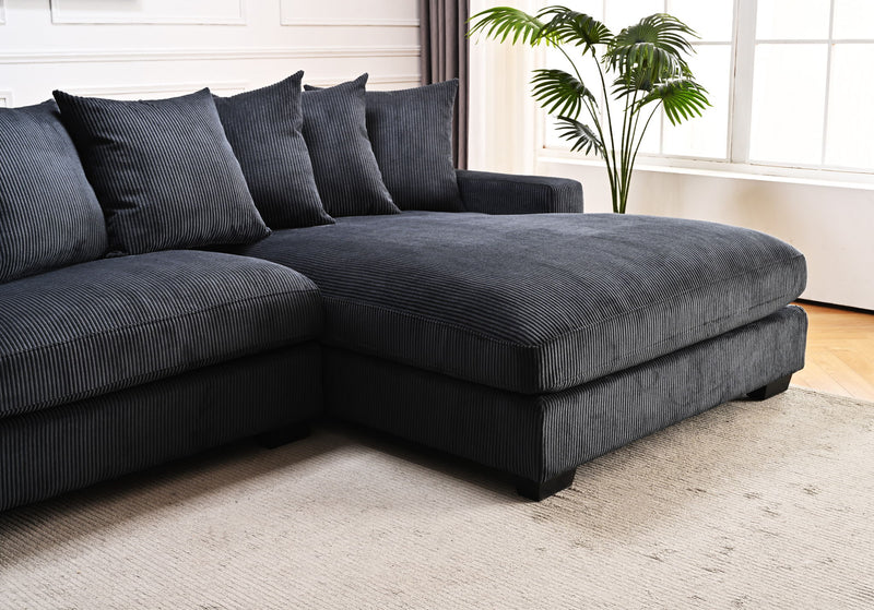 Luxe - Oversized 2 Piece Sectional Couches For Living Room, L Shaped Sofa With Chaise - R&R Furniture Gallery (Fountain Valley, CA)