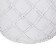 Outdoor antique white end table by Noble House featuring a sturdy design and classic style for patio or garden use.