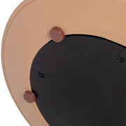 Mode - Leatherette Round C-Shaped Sofa Side Table - Saddle Brown - R&R Furniture Gallery (Fountain Valley, CA)