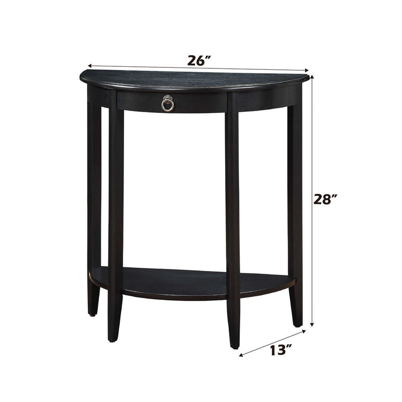 Justino II - Console Table - Black - R&R Furniture Gallery (Fountain Valley, CA)