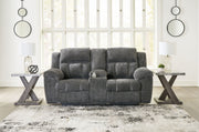 Frohn - Dbl Reclining Loveseat With Console - R&R Furniture Gallery (Fountain Valley, CA)