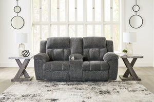 Frohn - Dbl Reclining Loveseat With Console - R&R Furniture Gallery (Fountain Valley, CA)