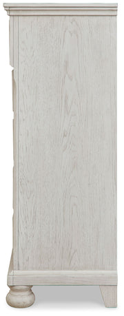 Robbinsdale - Five Drawer Chest - Youth - Antique White - R&R Furniture Gallery (Fountain Valley, CA)