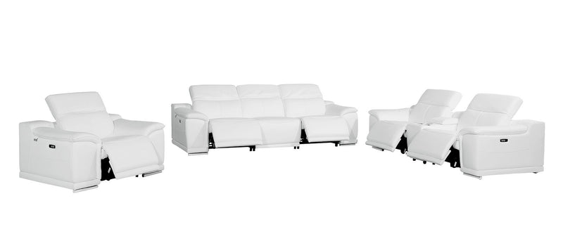 9762 - 7-Piece Modular Power Reclining Sofa, Loveseat And Chair Set With 5 Power Recliners In