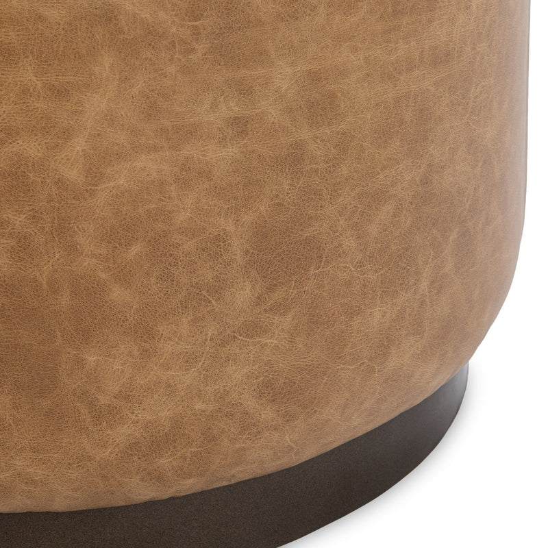 Clair - Leather Round Table - R&R Furniture Gallery (Fountain Valley, CA)