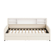 Luxurious Upholstered Platform Bed With Storage Drawers - R&R Furniture Gallery (Fountain Valley, CA)