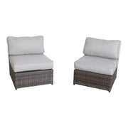 Comfortable Modern Patio Rattan Sectional Set With Cushions - R&R Furniture Gallery (Fountain Valley, CA)