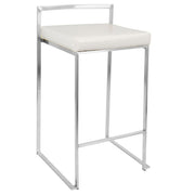 Lumi Source Fuji contemporary stackable counter stool with elegant design and sleek modern look, perfect for kitchen or bar area.