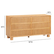 Miles - 6-Drawer Dresser - Natural - R&R Furniture Gallery (Fountain Valley, CA)