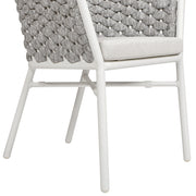 Rowan - Rope Barrel Back Patio Dining Chairs (Set of 2) - Optic White - R&R Furniture Gallery (Fountain Valley, CA)