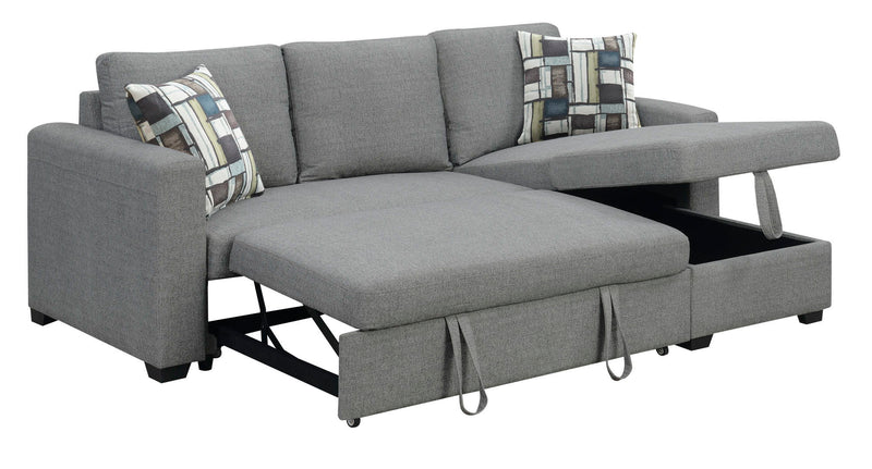 Pensole - Reversible Pop - Up Sleeper Sectional - R&R Furniture Gallery (Fountain Valley, CA)