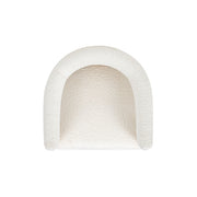 Vavona - Burl Upholstered Barrel Back Counter Height Bar Stool - Polar Off White - R&R Furniture Gallery (Fountain Valley, CA)