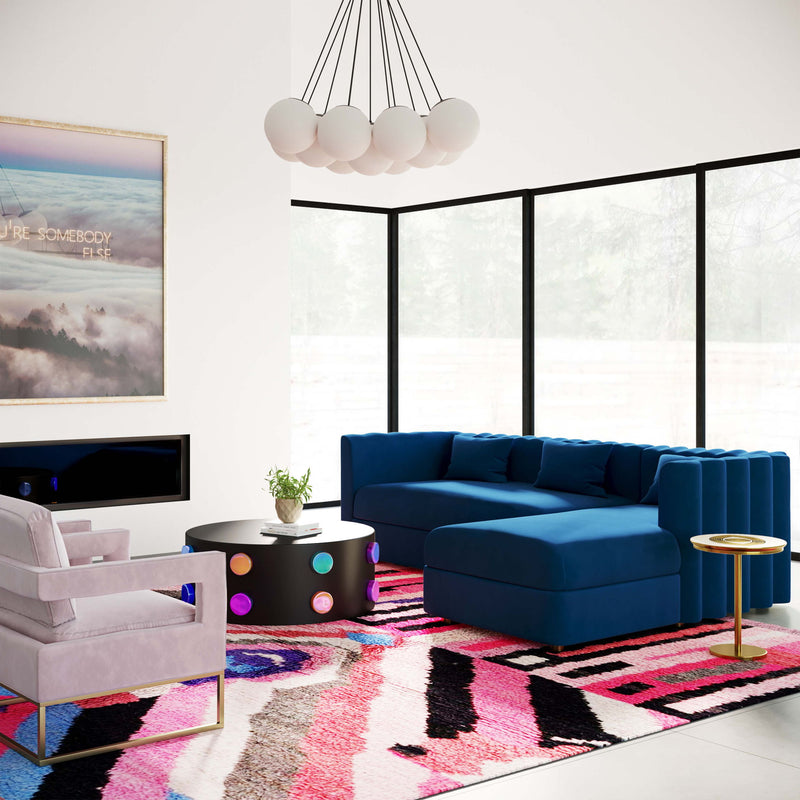 Callie - Velvet Sectional - RAF - R&R Furniture Gallery (Fountain Valley, CA)