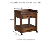 Baldridge - Printer Stand - Rustic Brown - R&R Furniture Gallery (Fountain Valley, CA)