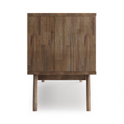 Clarkson - Low TV Stand - Rustic Natural Aged Brown - R&R Furniture Gallery (Fountain Valley, CA)