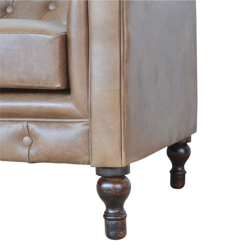 Buffalo - Chesterfield Sofa - Brown - R&R Furniture Gallery (Fountain Valley, CA)