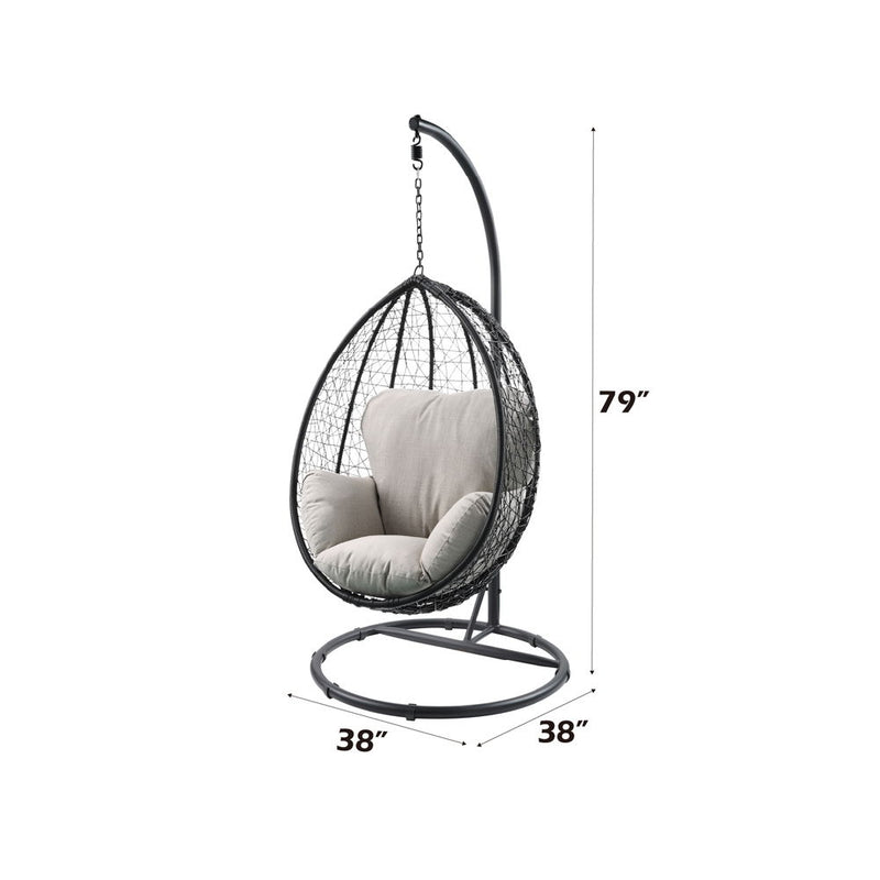 Simona - Patio Swing Chair with Stand - R&R Furniture Gallery (Fountain Valley, CA)