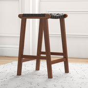 James - Mid-Century Modern Genuine Counter Stool - R&R Furniture Gallery (Fountain Valley, CA)