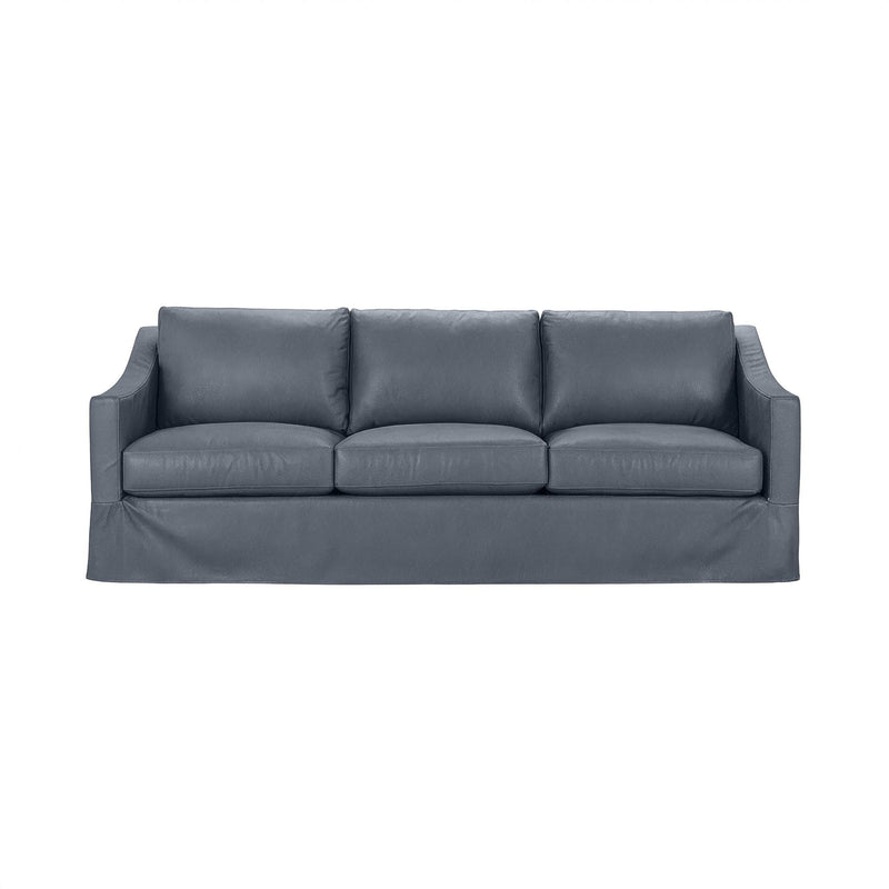Classic Home Kipton upholstered stationary sofa with plush cushions and fabric upholstery in a cozy living room setting.