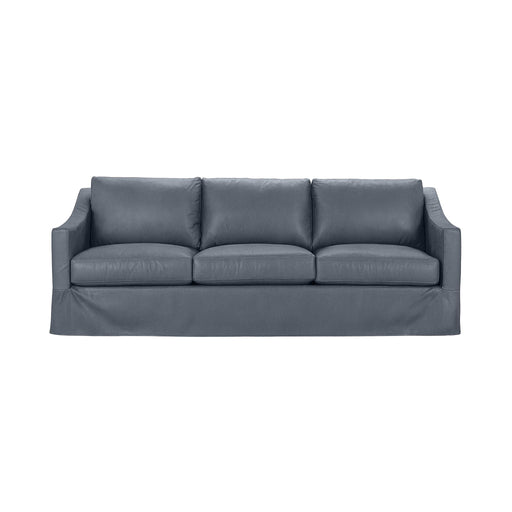 Classic Home Kipton upholstered stationary sofa with plush cushions and fabric upholstery in a cozy living room setting.