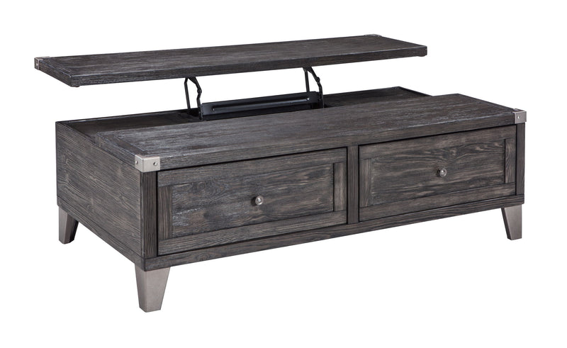 Todoe - Lift Top Cocktail Table - Dark Gray - R&R Furniture Gallery (Fountain Valley, CA)