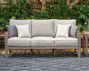 Hillside Barn - Sofa With Cushion - Gray / Brown - R&R Furniture Gallery (Fountain Valley, CA)