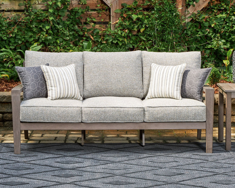 Hillside Barn - Sofa With Cushion - Gray / Brown - R&R Furniture Gallery (Fountain Valley, CA)