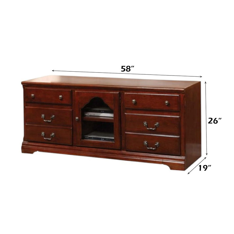 Hercules - TV Stand - Cherry - R&R Furniture Gallery (Fountain Valley, CA)