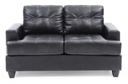 Glory Furniture stylish transitional loveseat for two, stationary design with plush cushions and modern fabric upholstery.
