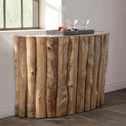 Norwest Petrified - Wood Console Table - Natural - R&R Furniture Gallery (Fountain Valley, CA)