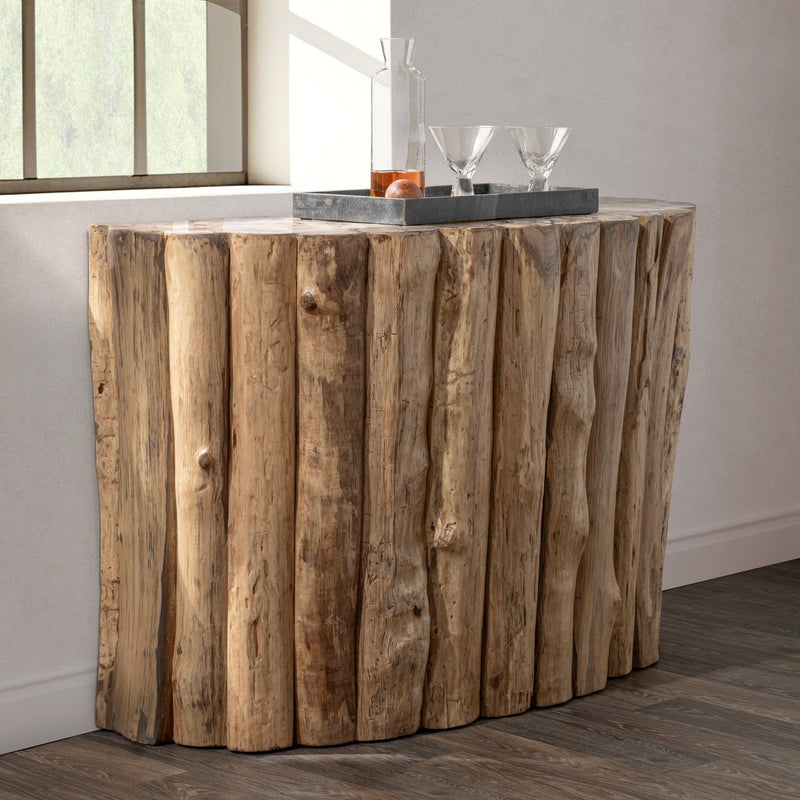 Norwest Petrified - Wood Console Table - Natural - R&R Furniture Gallery (Fountain Valley, CA)