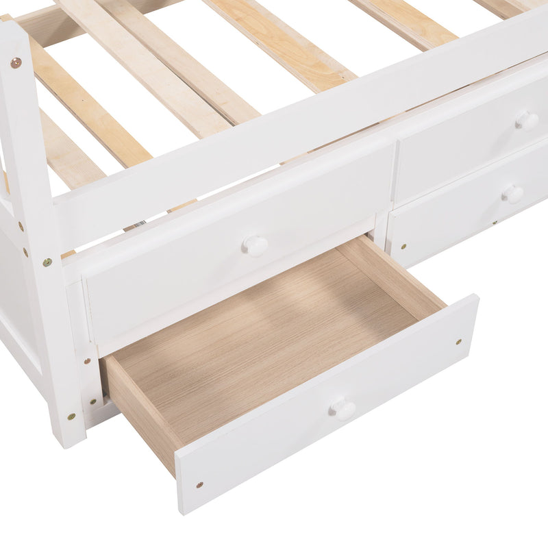 Twin Size Daybed With Trundle And Drawers - R&R Furniture Gallery (Fountain Valley, CA)