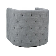 Capstone - Swivel Barrel Chair With Nailhead Accents And Button Tufting - R&R Furniture Gallery (Fountain Valley, CA)