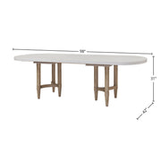 Triad - Double Pedestal Dining Table With Leaf - Sand - R&R Furniture Gallery (Fountain Valley, CA)