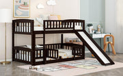 Low Bunk Bed With Slide, Fence And Ladder - R&R Furniture Gallery (Fountain Valley, CA)