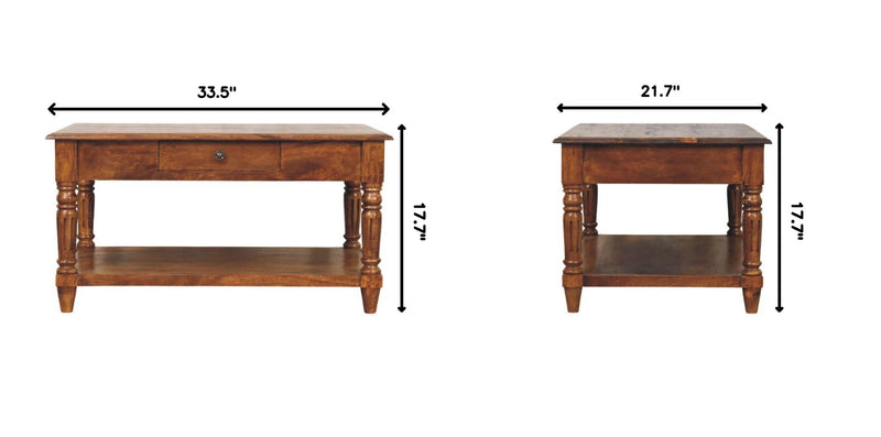 Turned Legs Drawer Table - R&R Furniture Gallery (Fountain Valley, CA)