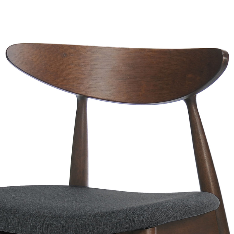 Retro Dining Chairs With Ergonomic Back (Set of 2) - R&R Furniture Gallery (Fountain Valley, CA)