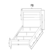 Omoda - Bed With LED - R&R Furniture Gallery (Fountain Valley, CA)