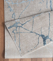 Elegance - 5'3" X 7'3" Area Rug - Blue, Polyester - R&R Furniture Gallery (Fountain Valley, CA)