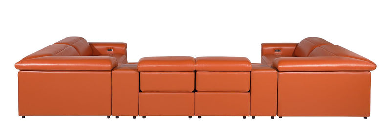 1126 - 8-Piece U-Shaped Sectional Sofa In With 4 Power Recliners & Power Headrest