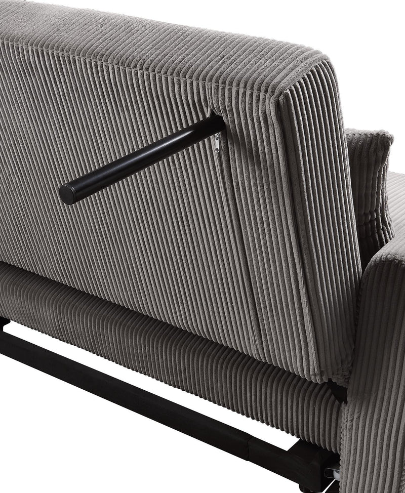 Justine - Convertible Sleeper Loveseat - Brown - R&R Furniture Gallery (Fountain Valley, CA)