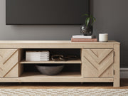 Cayboni - LG TV Stand With Fireplace Option - R&R Furniture Gallery (Fountain Valley, CA)