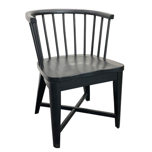 Americana Modern Dining - Barrel Dining Chair (Set of 2) - Black - R&R Furniture Gallery (Fountain Valley, CA)