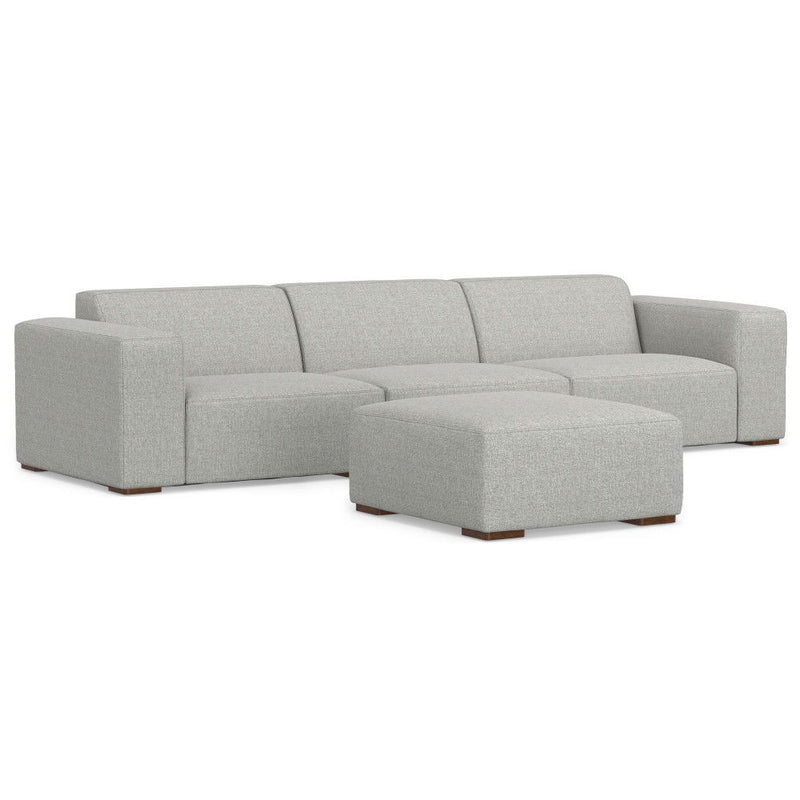 Rex - Handcrafted Sectional Sofa And Ottoman - R&R Furniture Gallery (Fountain Valley, CA)