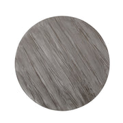 Gray Noble House coffee table with wood-patterned tabletop and iron frame, showcasing a modern and stylish living room accent piece.