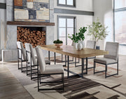 Signature Design by Ashley 5-piece dining room set with a wooden table and matching chairs, ideal for modern dining spaces.