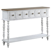 Bence - Console Table - Dark Charcoal & Antique White - R&R Furniture Gallery (Fountain Valley, CA)