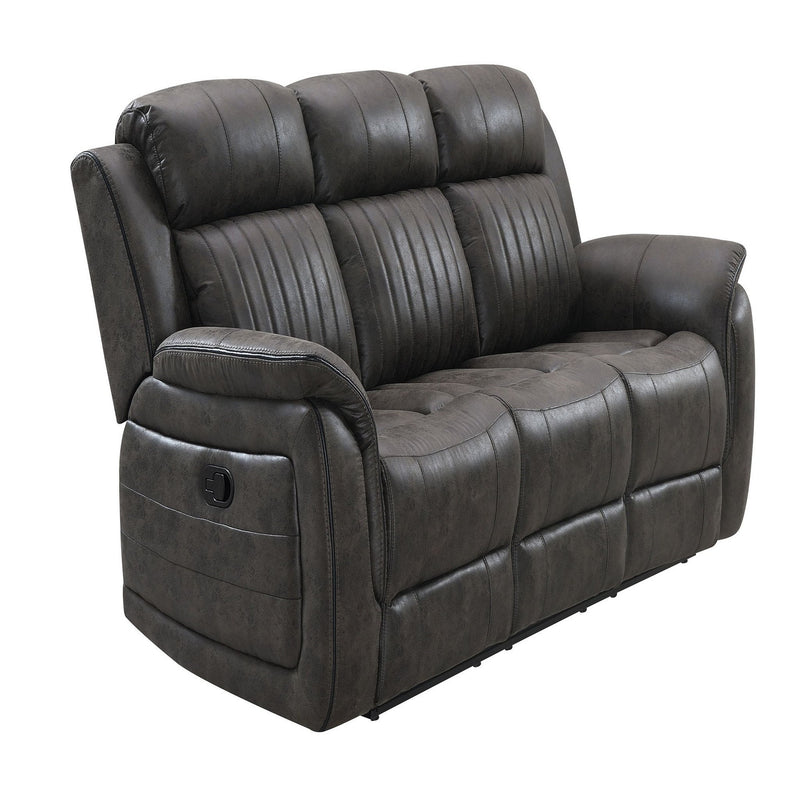 Steban - Reclining Sofa - Gray - R&R Furniture Gallery (Fountain Valley, CA)