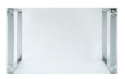 Abraham - Dining Table - Clear Glass Top & Chrome - R&R Furniture Gallery (Fountain Valley, CA)